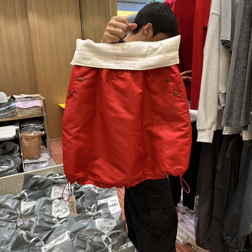 EEE東大門實拍女士新品推薦人氣休閑短裙兩面穿系帶雙面絎縫EEE短裙圖色2