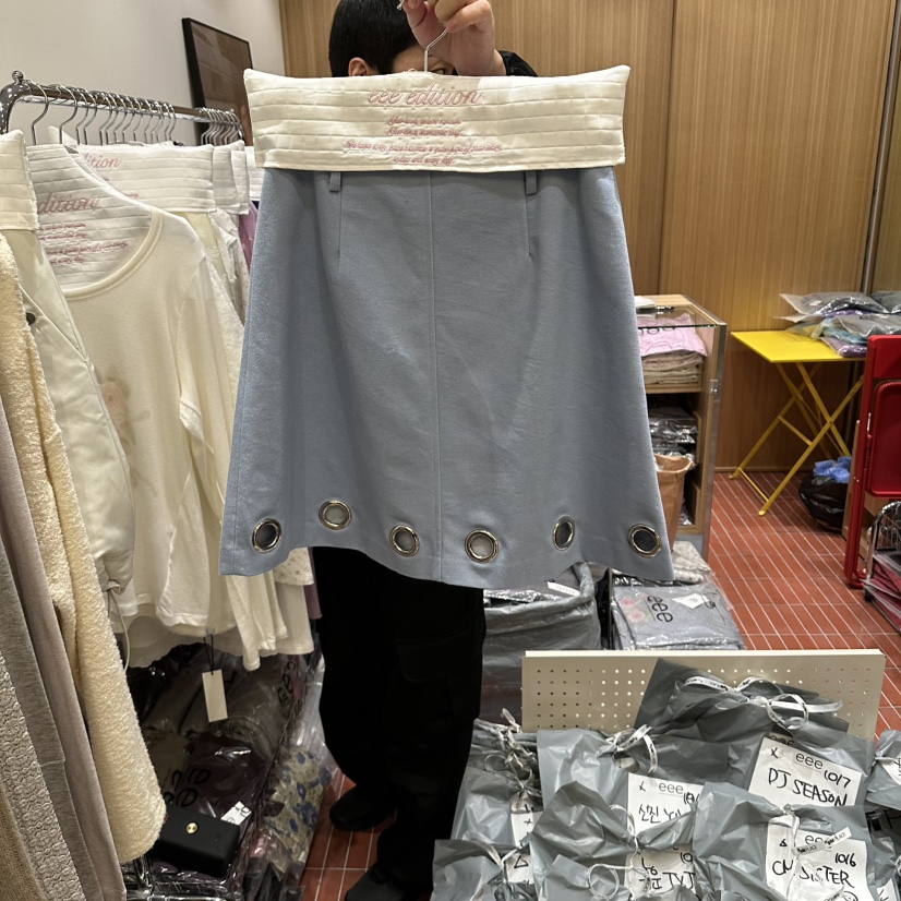 EEE韓國直郵女裝新品真品推薦時尚熱賣休閑人氣短裙EEE短裙圖色1