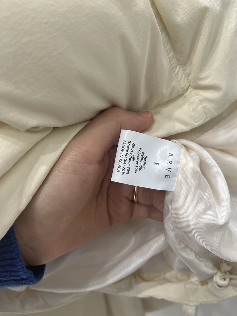 ARVE韓國直郵女裝新品休閑真品推薦熱賣人氣時尚短款棉服ARVE短款棉服
