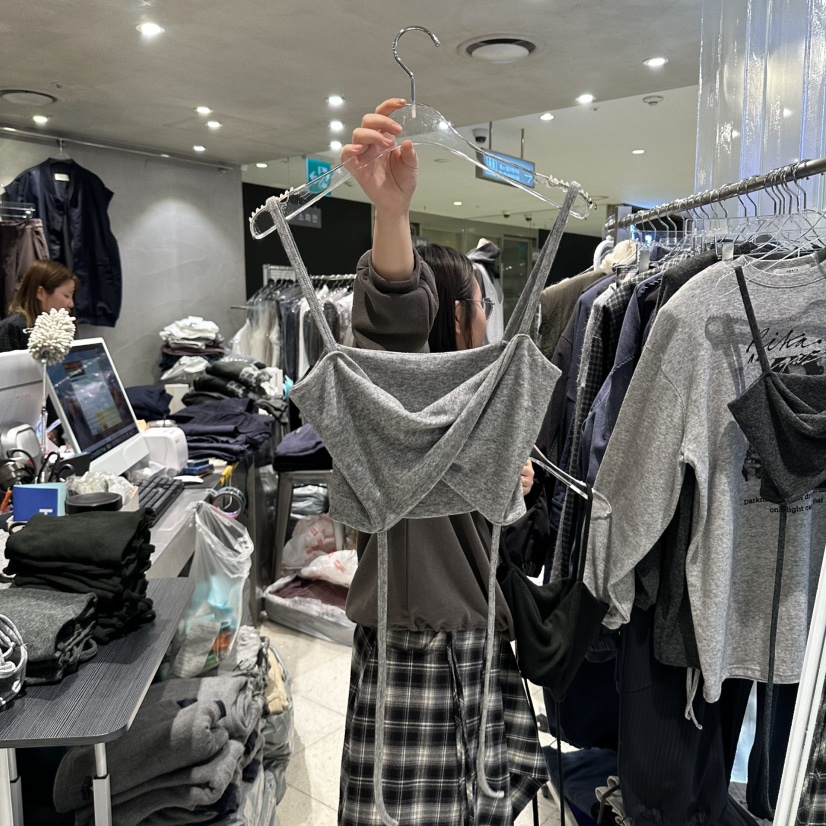 HERTZ-P東大門實拍女士新品人氣推薦休閑熱賣真品吊帶背心HERTZ-P吊帶/背心圖色1灰色