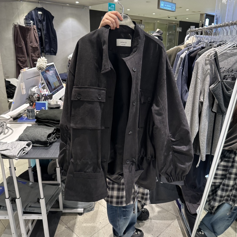 HERTZ-P韓國代購女裝新品人氣真品推薦熱賣時尚夾克雙口袋HERTZ-P夾克圖色2
