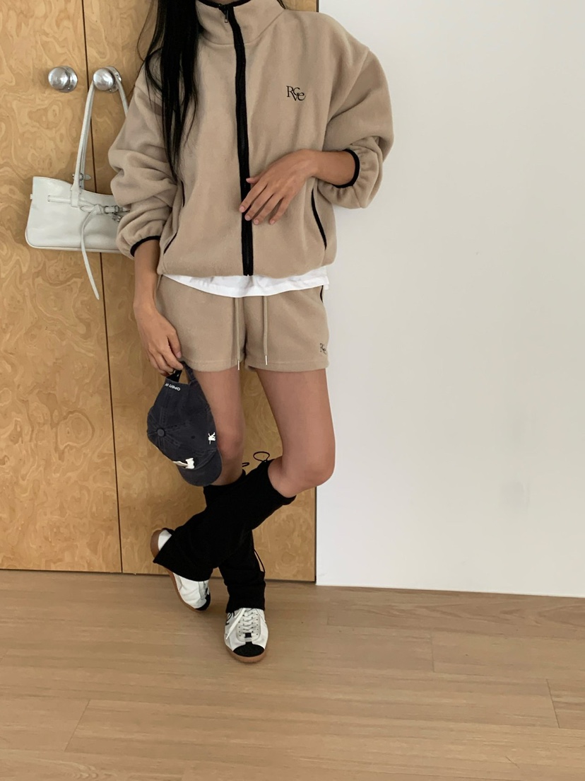 REVE CITE-L東大門代購女裝新款人氣推薦衛衣抓絨拉鏈撞色REVE CITE-L衛衣圖色2