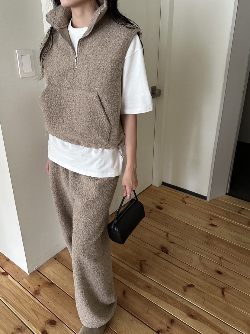 LE VASE東大門代購女士新款推薦人氣真品吊帶背心半拉鏈LE VASE吊帶/背心