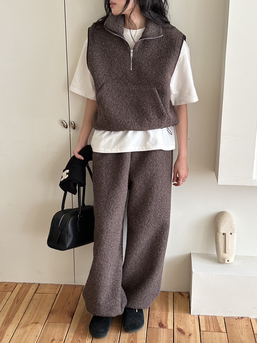 LE VASE東大門代購女士新款推薦人氣真品吊帶背心半拉鏈LE VASE吊帶/背心