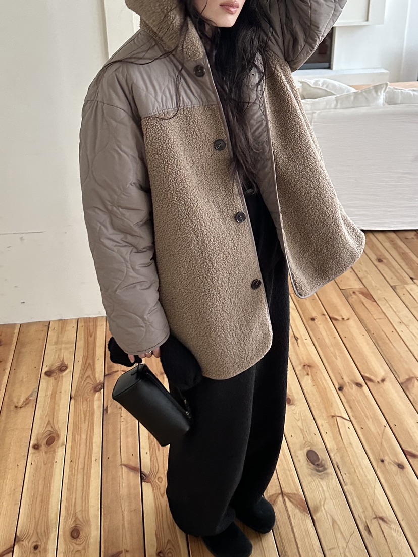 LE VASE東大門實拍女裝新品人氣熱賣時尚推薦夾克雙面連帽LE VASE夾克