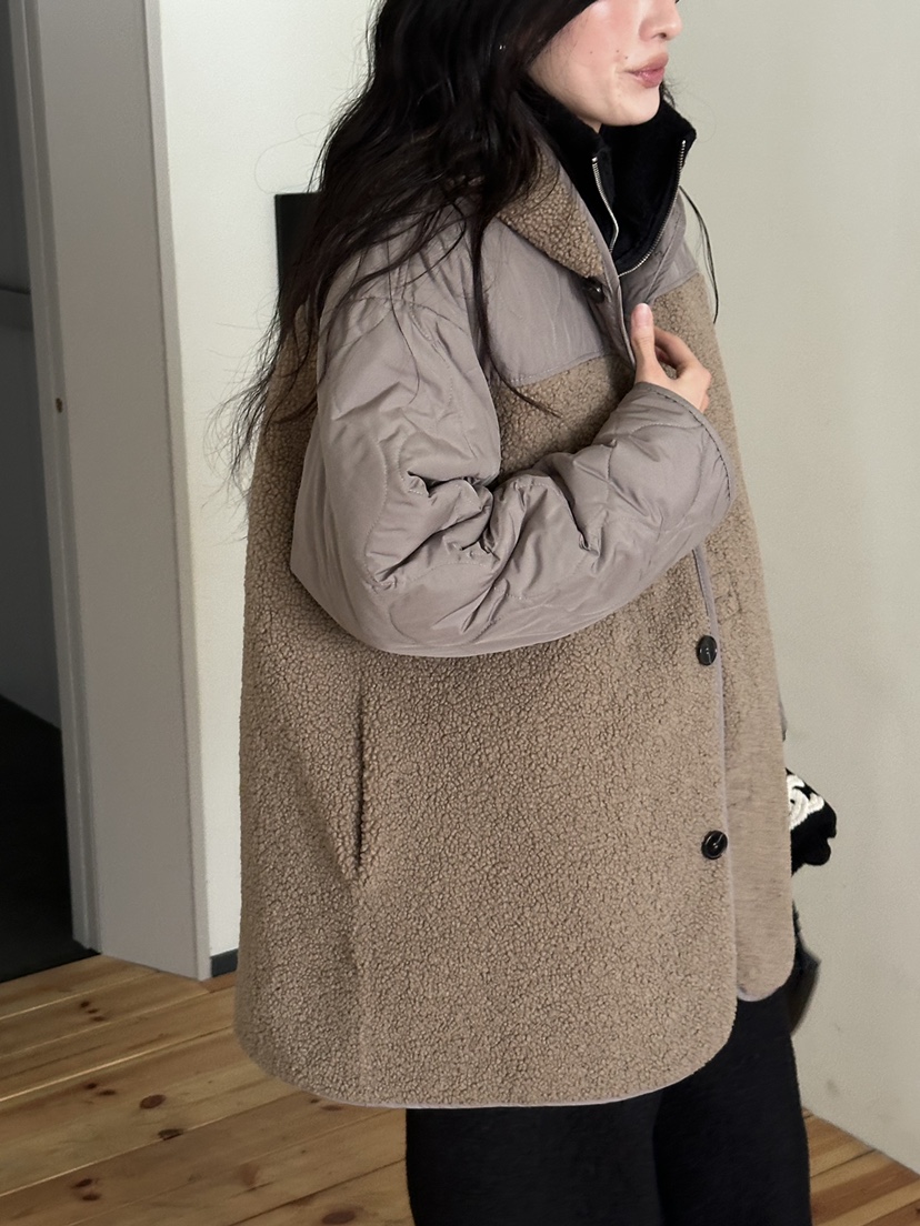 LE VASE東大門實拍女裝新品人氣熱賣時尚推薦夾克雙面連帽LE VASE夾克