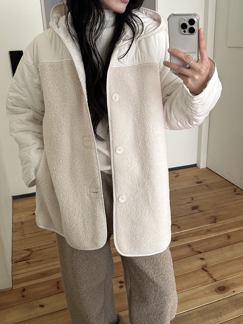 LE VASE東大門實拍女裝新品人氣熱賣時尚推薦夾克雙面連帽LE VASE夾克