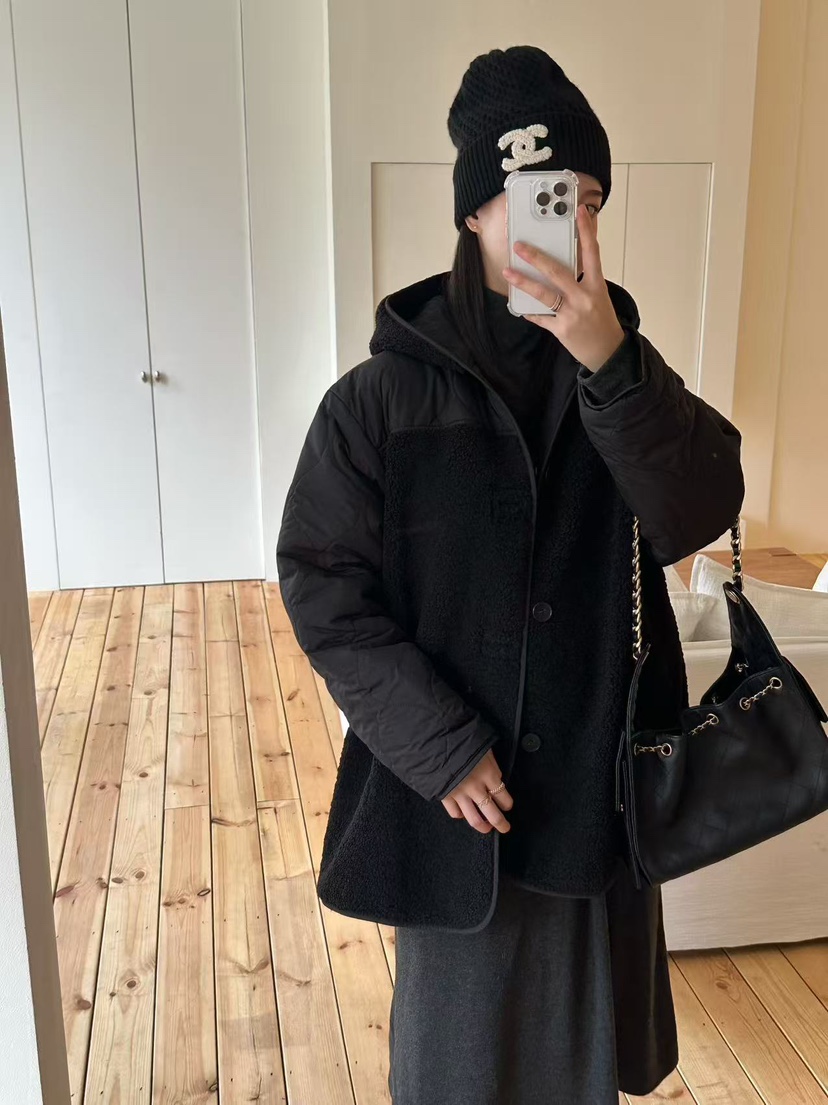 LE VASE東大門實拍女裝新品人氣熱賣時尚推薦夾克雙面連帽LE VASE夾克圖色3