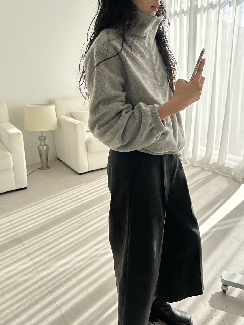 LE VASE韓國代購女士新品人氣休閑熱賣時尚真品衛衣半拉鏈LE VASE衛衣