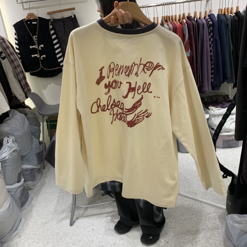 OASISSEOUL東大門代購女裝新品人氣時尚休閑推薦熱賣長袖T恤OASISSEOUL長袖T恤