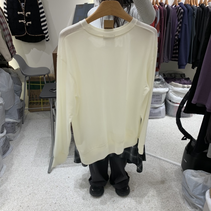 OASISSEOUL東大門實拍女士新品時尚人氣真品休閑熱賣長袖T恤OASISSEOUL長袖T恤