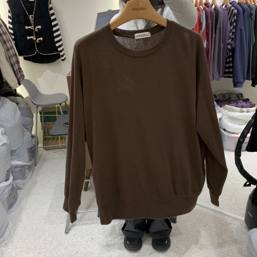 OASISSEOUL東大門實拍女士新品時尚人氣真品休閑熱賣長袖T恤OASISSEOUL長袖T恤圖色2