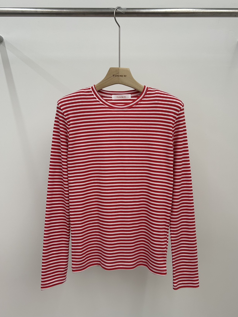 IF YOU SAY SO/PLUM-Q東大門代購女士新品熱賣長袖T恤IF YOU SAY SO/PLUM-Q長袖T恤圖色1