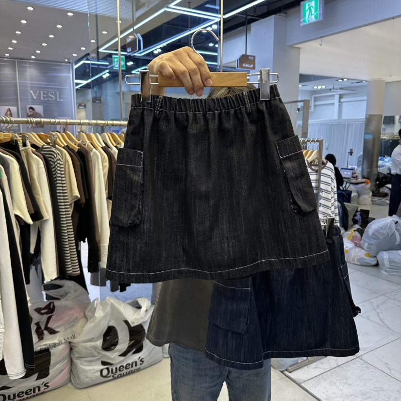 K STORY韓國直郵女士新品人氣熱賣休閑時尚真品推薦短裙K STORY短裙圖色2黑色