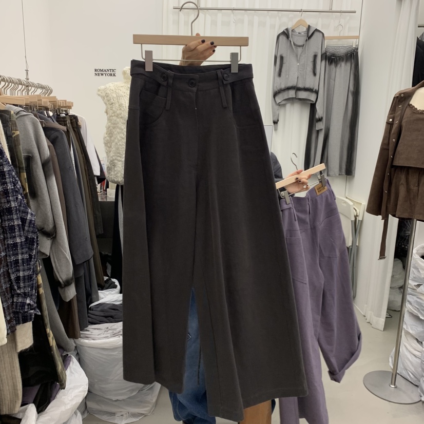 ROMANTIC NEWYORK東大門實拍女士新品休閑真品休閑褲紐扣ROMANTIC NEWYORK休閑褲圖色2