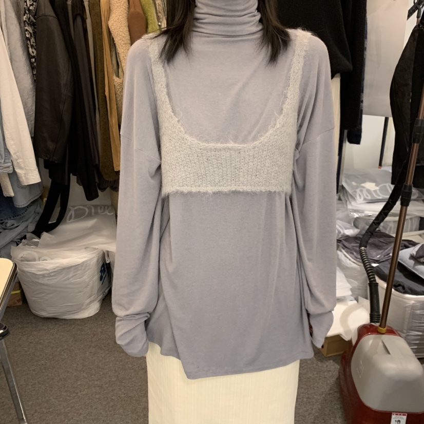 MAG東大門代購女士新款時尚休閑推薦真品熱賣吊帶背心柔軟SALONDEMAG吊帶/背心圖色2淺灰