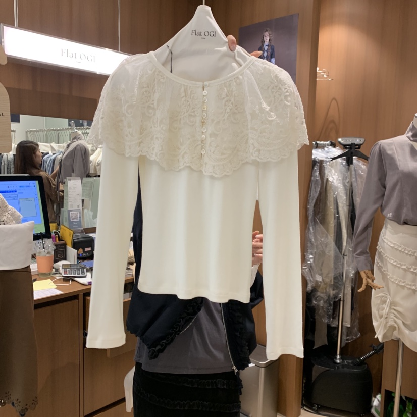 FLAT OGI韓國直郵女裝新款休閑時尚熱賣真品人氣長袖T恤FLat OGI長袖T恤圖色1