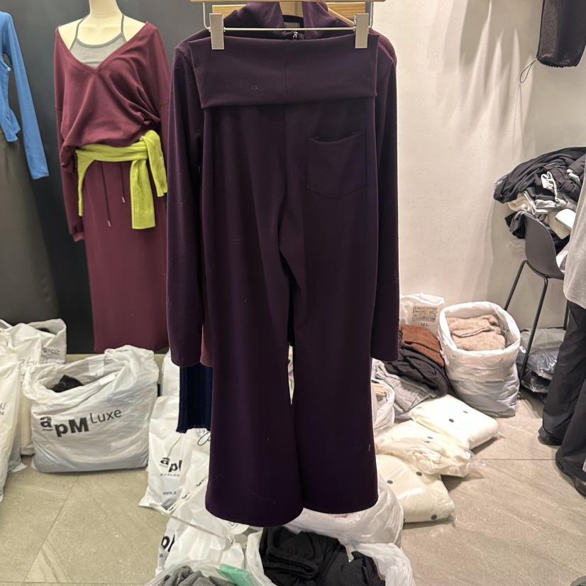 UNA/THE MAY韓國代購女裝新品人氣推薦時尚真品休閑褲運動THEMAY/UNA休閑褲