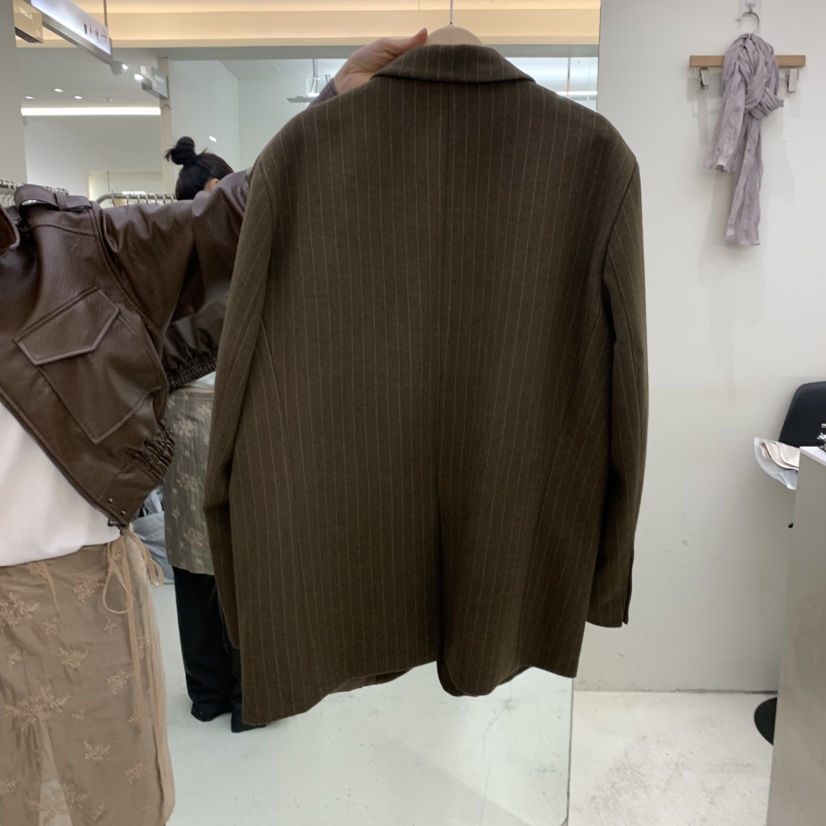 FLAUNT東大門直郵女裝新品熱賣人氣推薦時尚西裝西服條紋FLAUNT西裝/西服