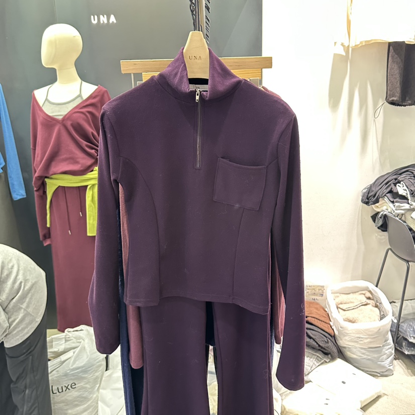 UNA/THE MAY東大門實拍女士新品真品時尚推薦衛衣半拉鏈THEMAY/UNA衛衣圖色1