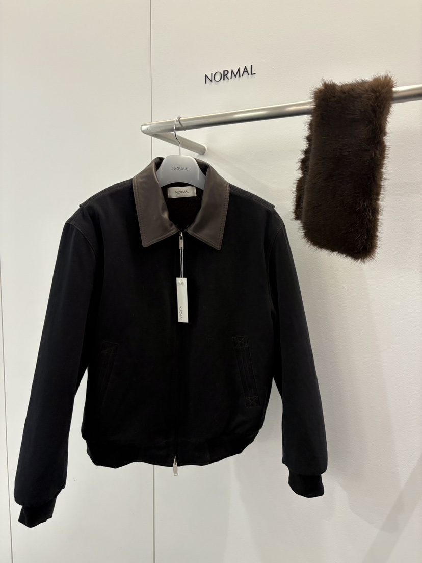 NORMAL東大門代購女士新品推薦休閑熱賣夾克毛領可拆可拆卸NORMAL夾克圖色2
