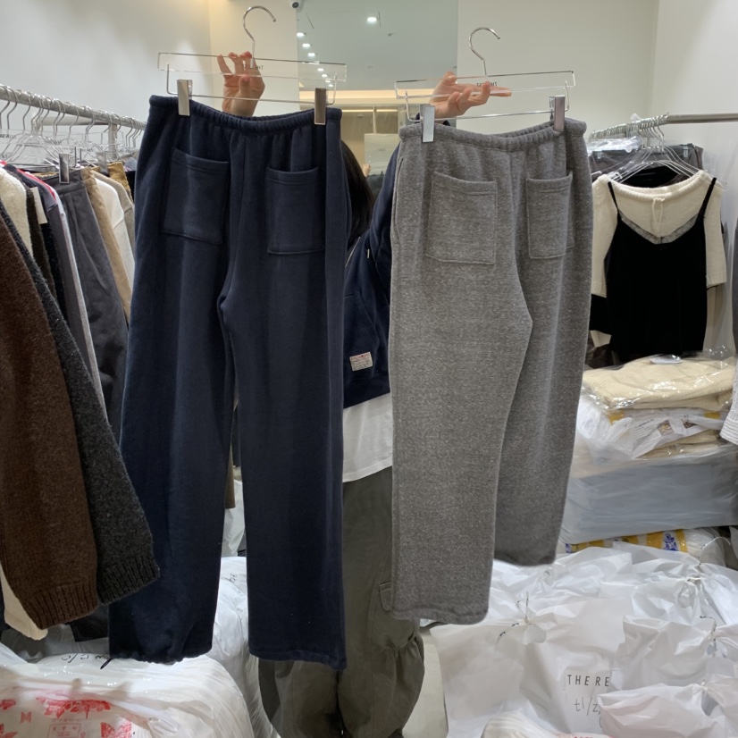 THE REST韓國代購女士新品真品熱賣職業休閑時尚休閑褲加絨THE REST/UNNOEUD休閑褲