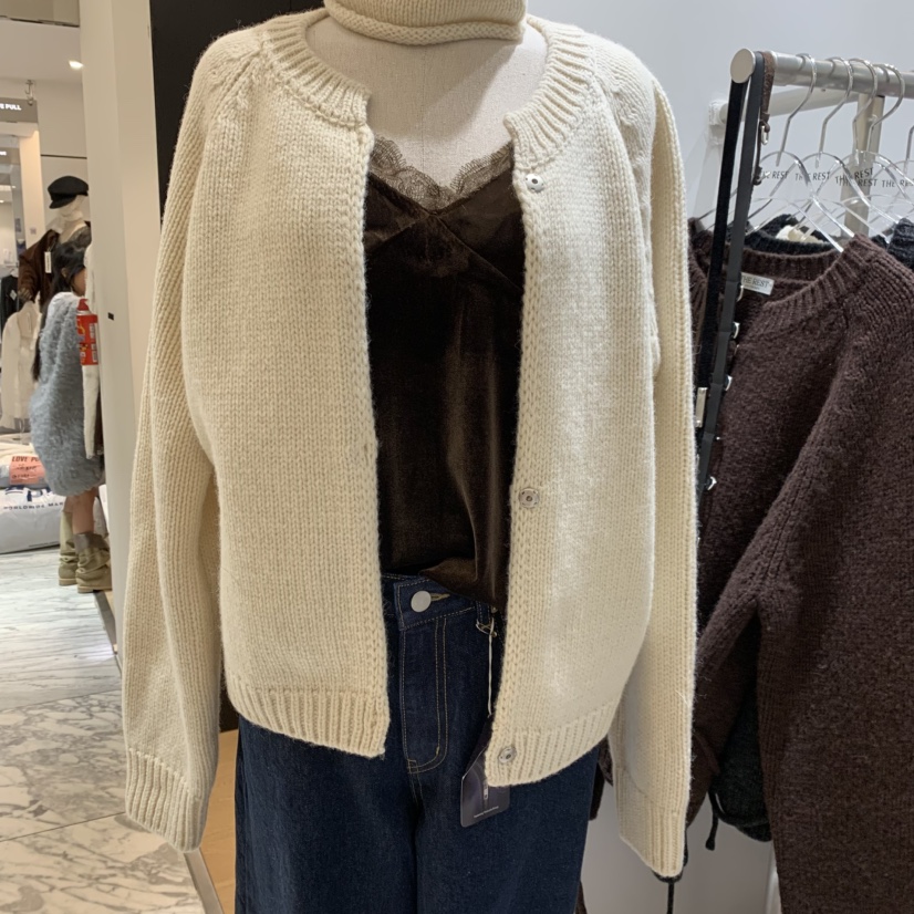 THE REST韓國代購女裝新品職業人氣時尚休閑推薦開衫含腰繩THE REST/UNNOEUD開衫圖色3