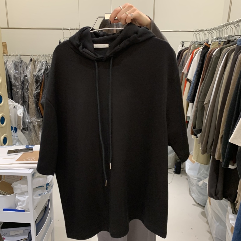 BANY ANCO東大門實拍女士新款職業真品衛衣連帽衫印花雙層BANY ANCO衛衣圖色2黑