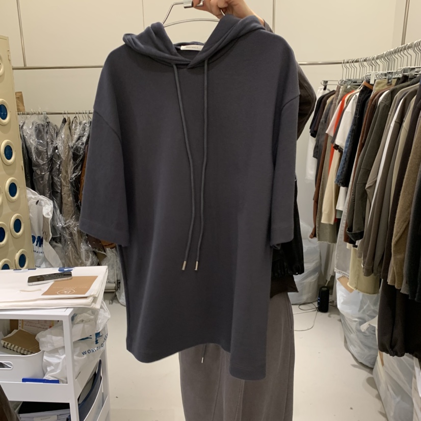 BANY ANCO東大門實拍女士新款職業真品衛衣連帽衫印花雙層BANY ANCO衛衣圖色3墨
