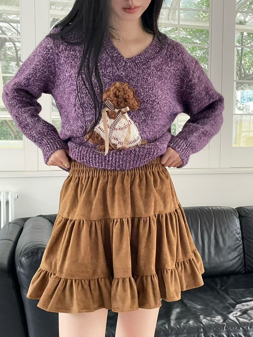 ARANCIA韓國直郵女裝新款休閑職業推薦時尚真品熱賣毛衣V領ARANCIA毛衣圖色2