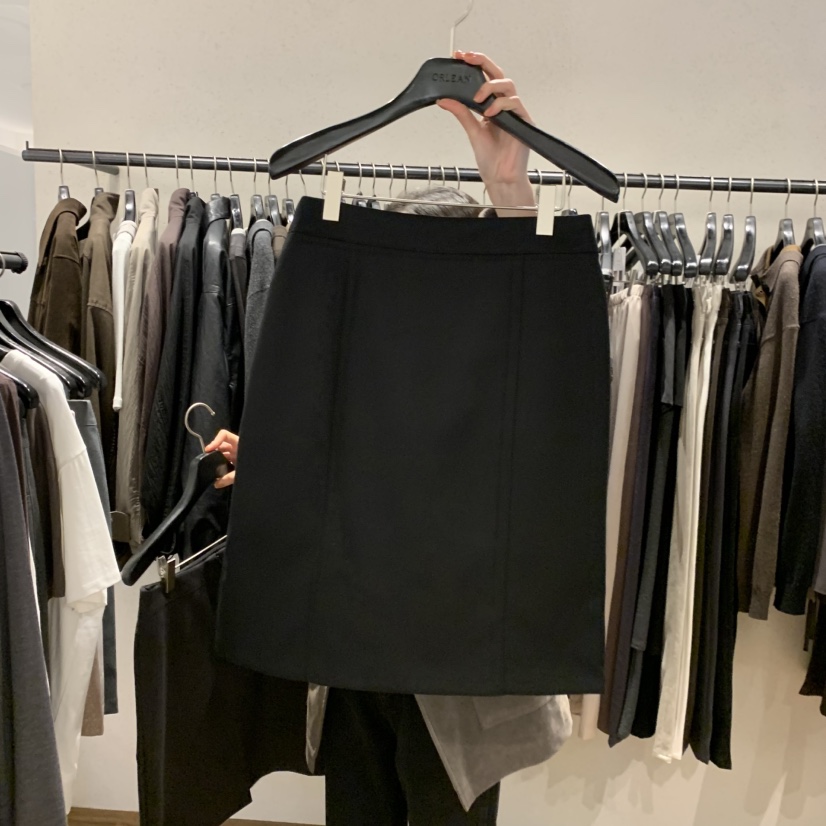 ORLEAN韓國直郵女裝新品休閑真品推薦熱賣人氣半身裙中短裙ORLEAN半身裙/中短裙圖色3黑