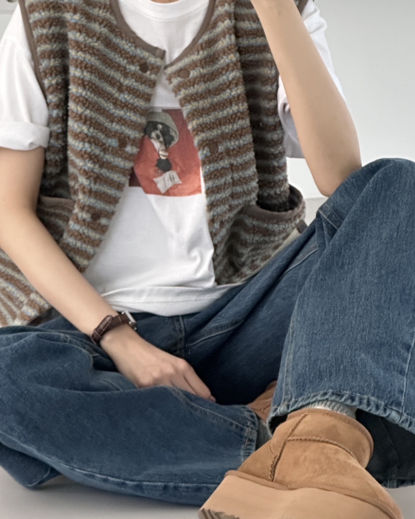 HOWDY/FACT THE NERD東大門代購女士新品推薦休閑馬甲HOWDY/FACT THE NERD馬甲