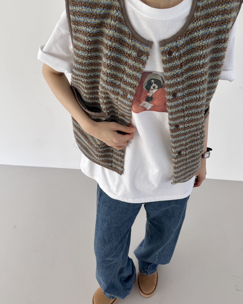 HOWDY/FACT THE NERD東大門代購女士新品推薦休閑馬甲HOWDY/FACT THE NERD馬甲