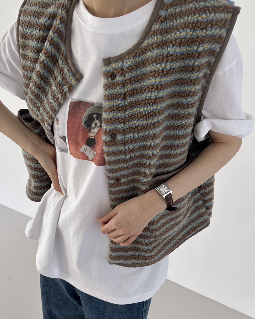 HOWDY/FACT THE NERD東大門代購女士新品推薦休閑馬甲HOWDY/FACT THE NERD馬甲