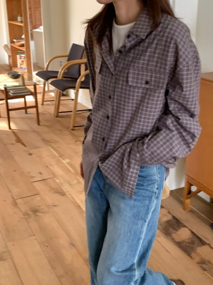 KOMOREBI東大門直郵女裝新款推薦真品人氣襯衫蕾絲衫口袋KOMOREBI襯衫/蕾絲衫
