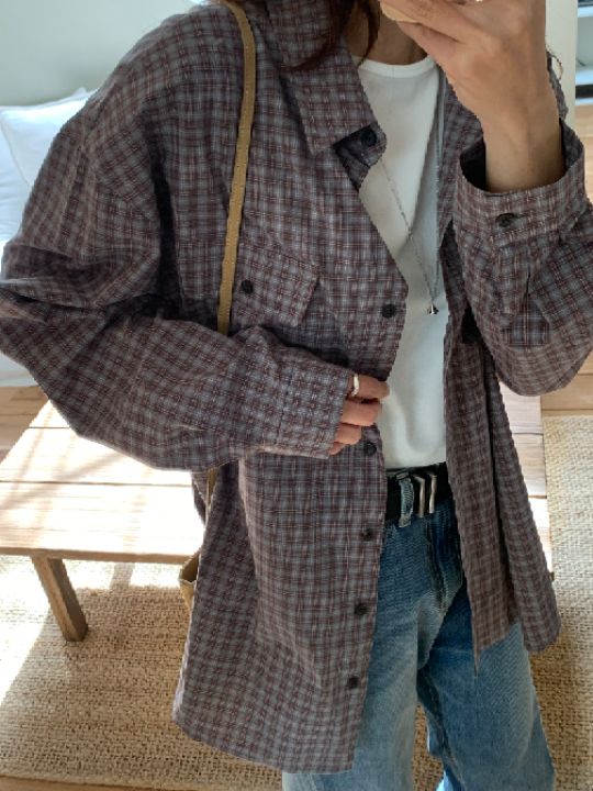 KOMOREBI東大門直郵女裝新款推薦真品人氣襯衫蕾絲衫口袋KOMOREBI襯衫/蕾絲衫