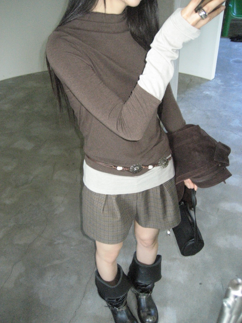 MURMUR韓國直郵女裝新款真品人氣熱賣時尚長袖T恤多層高領MURMUR長袖T恤