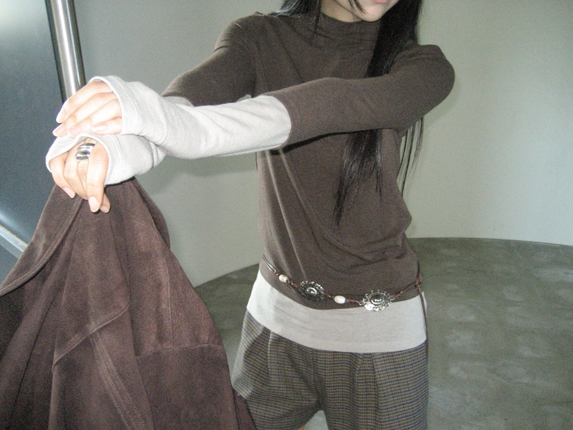 MURMUR韓國直郵女裝新款真品人氣熱賣時尚長袖T恤多層高領MURMUR長袖T恤