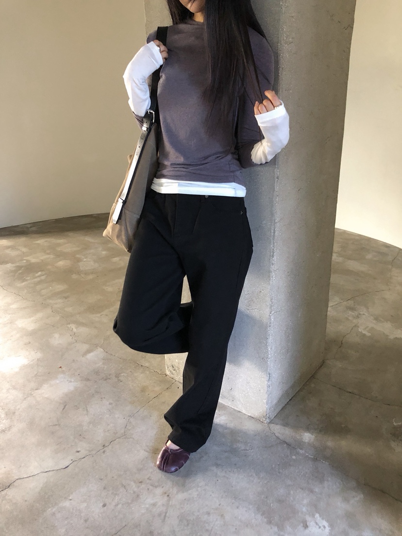 MURMUR韓國直郵女裝新款真品人氣熱賣時尚長袖T恤多層高領MURMUR長袖T恤