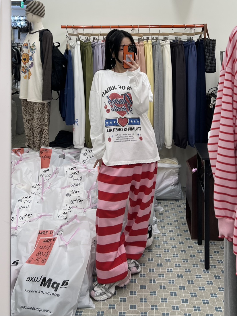 TOLL東大門代購女士新品休閑真品推薦時尚人氣熱賣長袖T恤TOLL長袖T恤