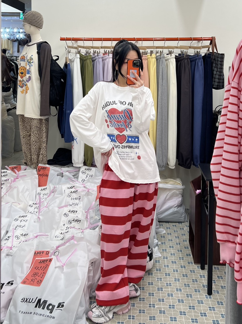 TOLL東大門代購女士新品休閑真品推薦時尚人氣熱賣長袖T恤TOLL長袖T恤