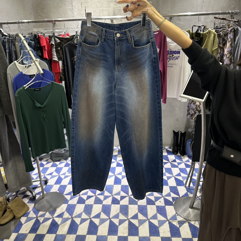AMOUR韓國代購女士新款時尚人氣真品推薦休閑熱賣牛仔褲AMOUR牛仔褲圖色1