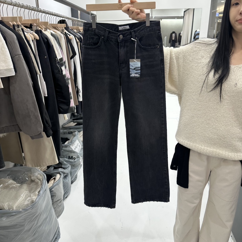 THE VALUE韓國直郵女裝新品休閑真品熱賣推薦人氣牛仔褲THE VALUE牛仔褲圖色1