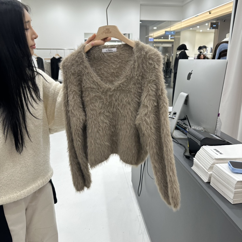 THE VALUE韓國直郵女裝新款熱賣真品休閑人氣推薦時尚毛衣THE VALUE毛衣圖色3