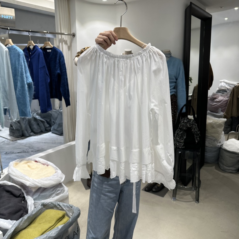 ACKER韓國直郵女士新品人氣真品時尚推薦休閑熱賣襯衫蕾絲衫Acker襯衫/蕾絲衫