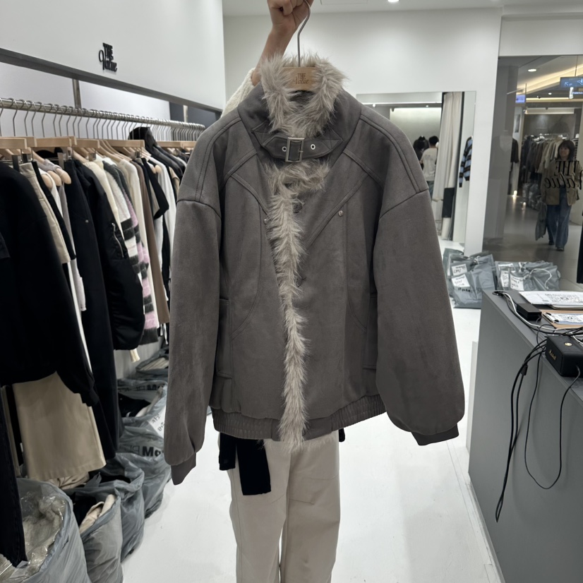 THE VALUE東大門直郵女士新款真品熱賣人氣時尚夾克高領THE VALUE夾克圖色1