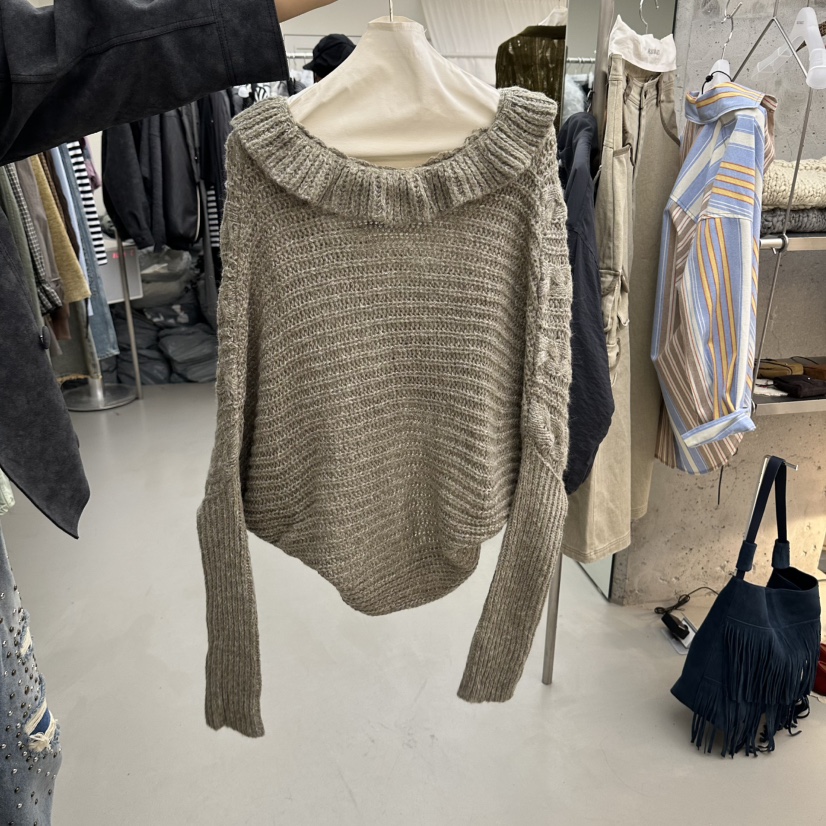 R U VAULT韓國代購女士新款熱賣時尚人氣真品毛衣插肩袖R U VAULT毛衣