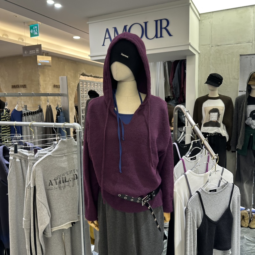 AMOUR東大門直郵女士新款時尚休閑熱賣真品推薦人氣毛衣AMOUR毛衣圖色1