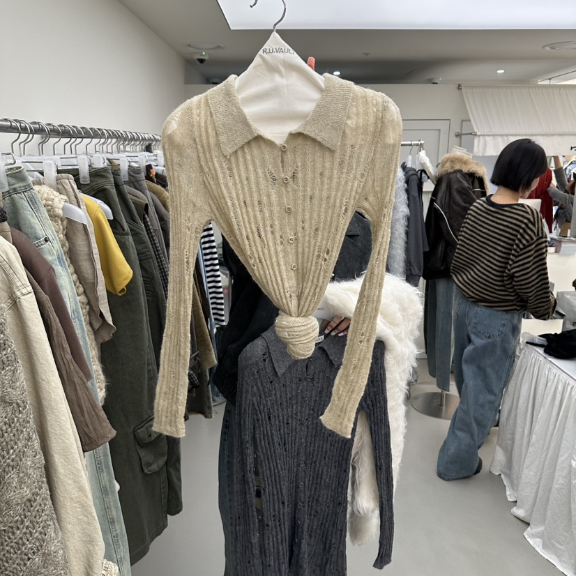 R U VAULT東大門實拍女士新品熱賣真品推薦人氣針織衫復古R U VAULT針織衫圖色2