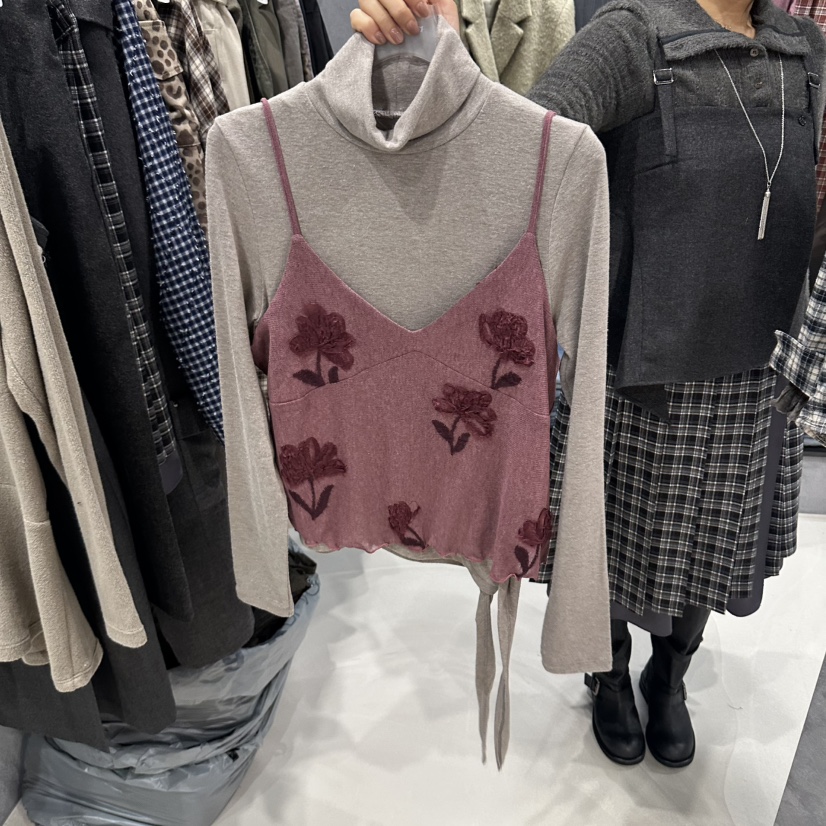 LIMERENCE韓國直郵女士新款熱賣休閑人氣吊帶背心不含內搭LIMERENCE吊帶/背心圖色1